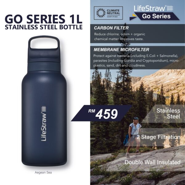 LifeStraw Go Series Stainless Steel 1L